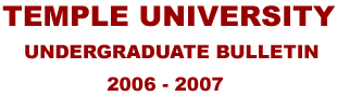 Undergraduate Bulletin 2005 - 2006